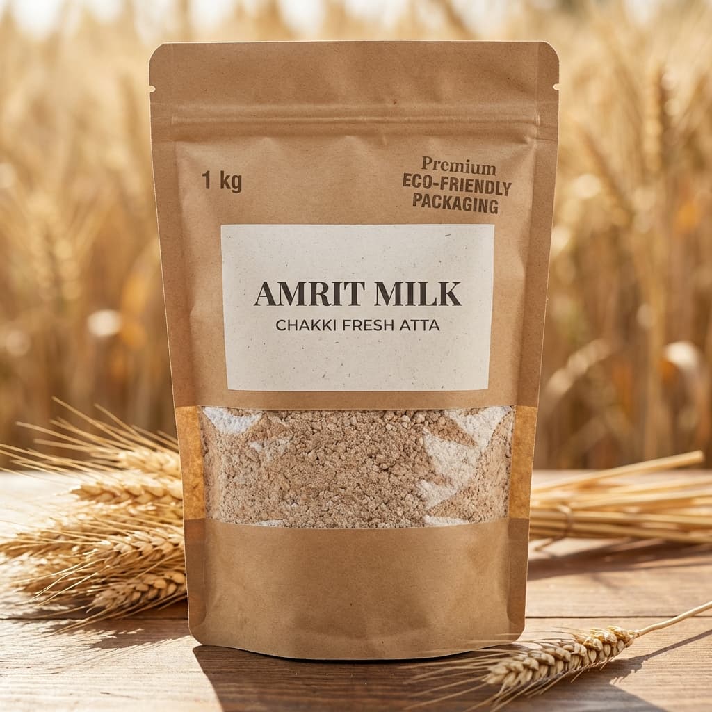 Amrit Organic Whole Wheat Atta - 1 kg