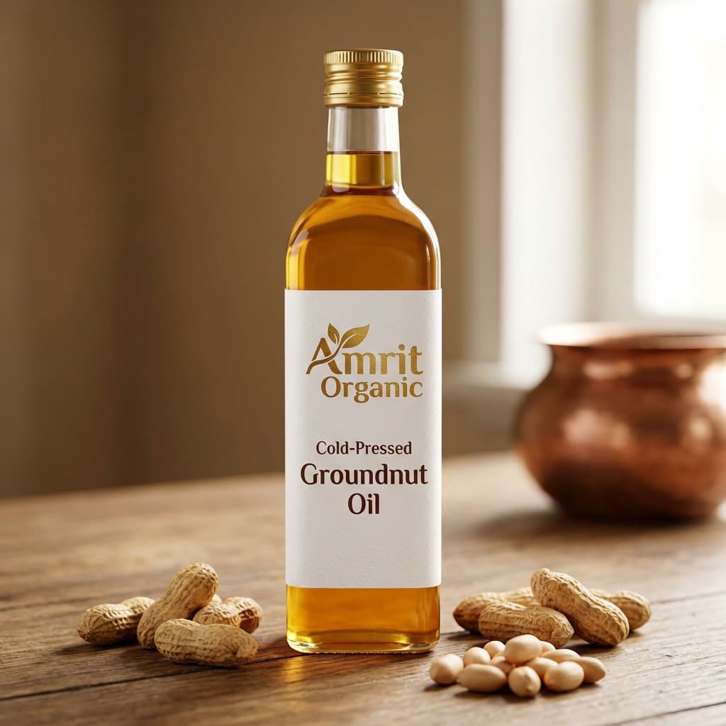 Amrit Organic Groundnut Oil - 1 L