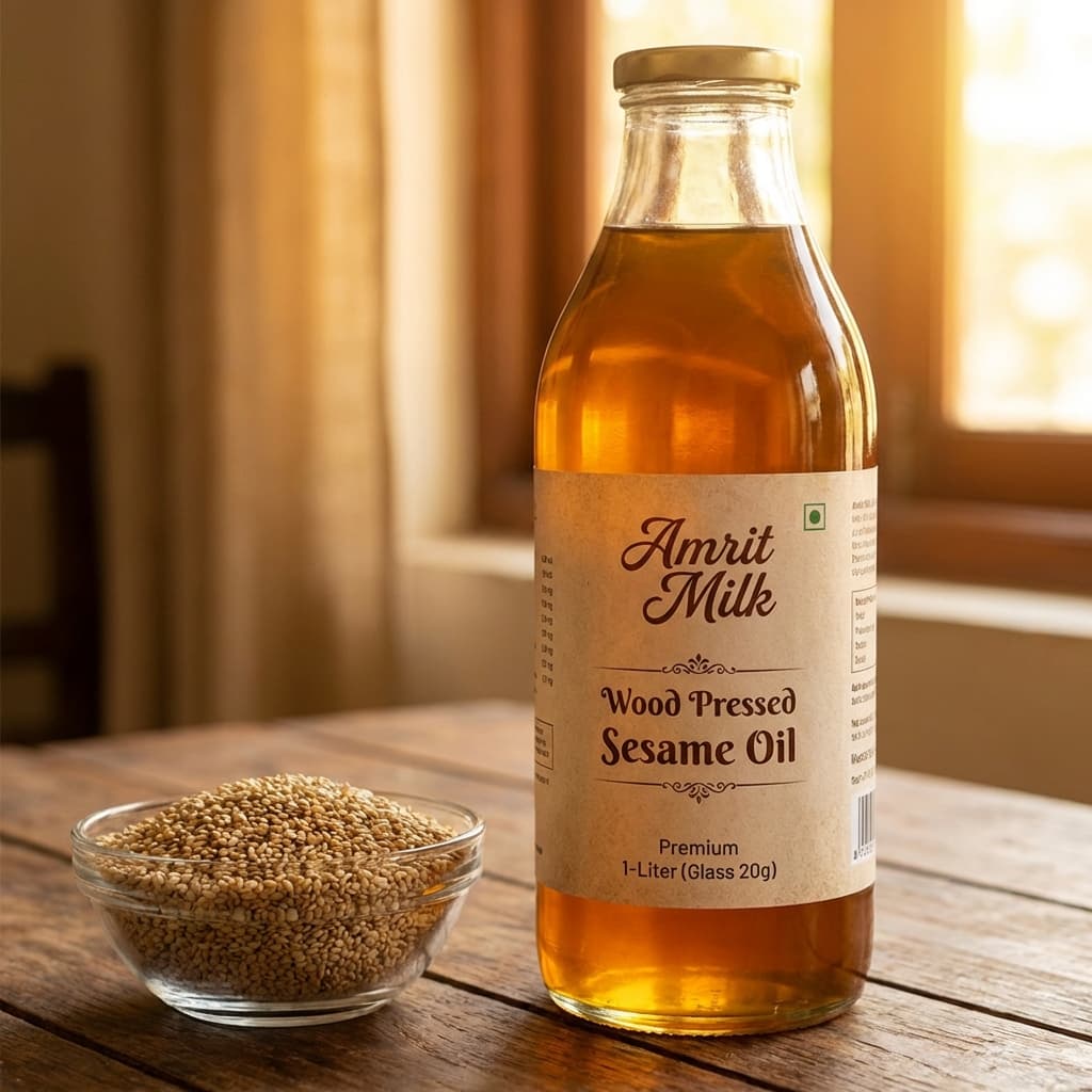 Amrit Organic Sesame (Til) Oil - 1 L