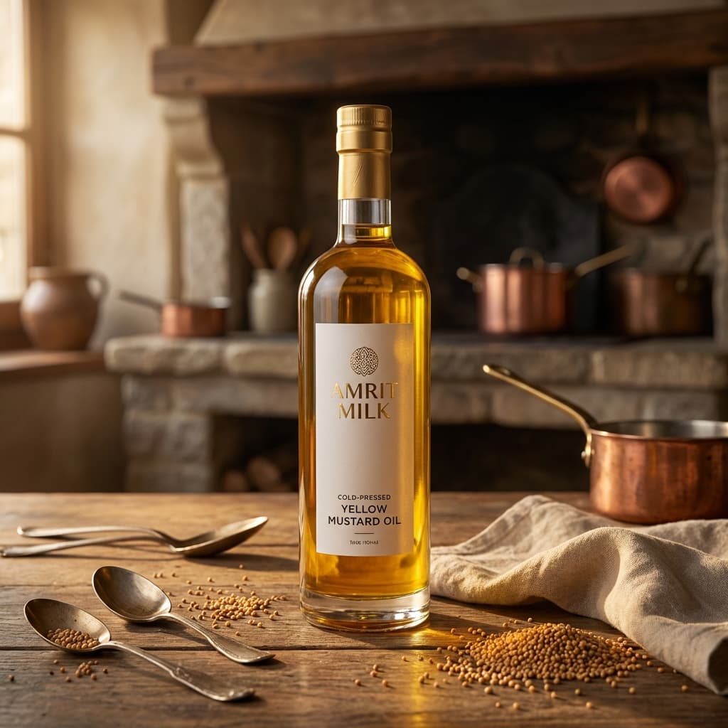 Amrit Organic Black Mustard Oil - 1 L