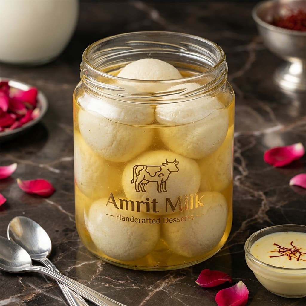 Amrit Organic Rasgulla - 1 Jar